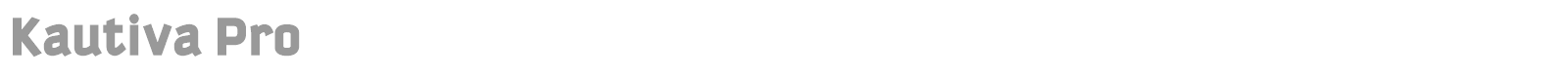 Kautiva Pro font preview